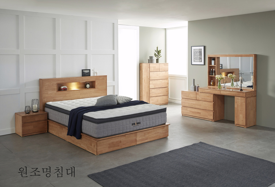 원목 퀸 580 수납침대